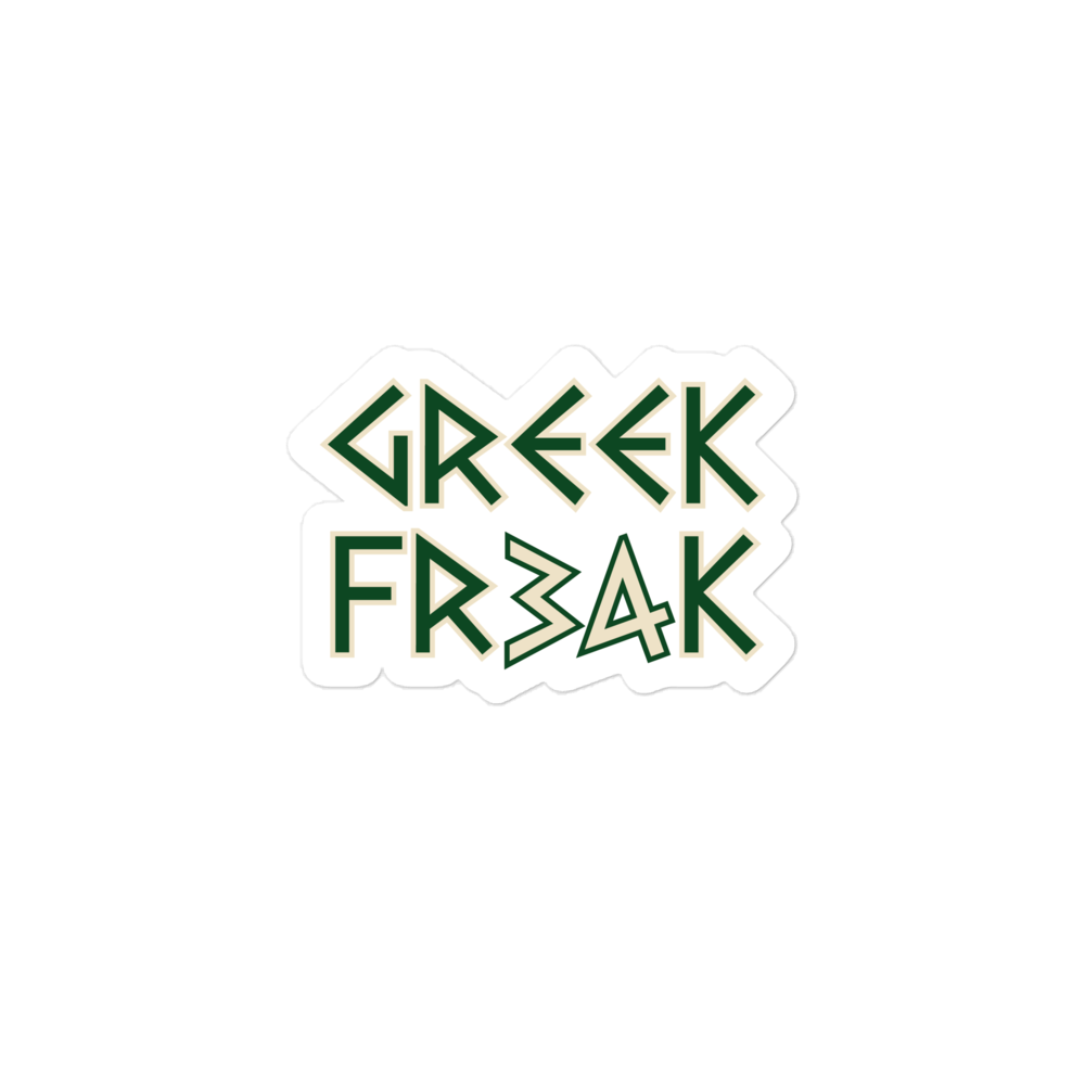 Greek Freak Sticker