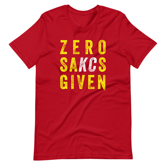 Zero Sacks Given Chiefs T-Shirt